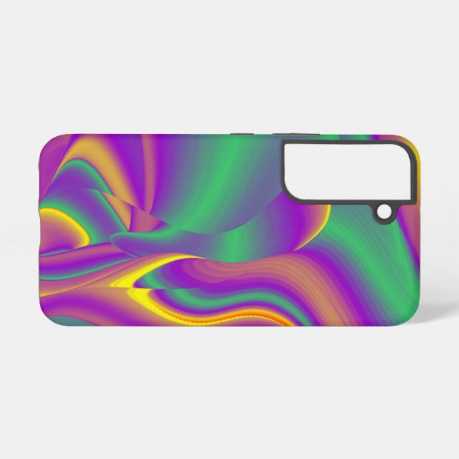 Die Magie der Farben Abstrakt 3D-Rainbowart Samsung Galaxy Hülle (Rückseite (Horizontal))