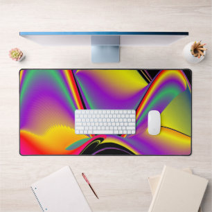 Die Magie der Farben Abstrakt 3D-Rainbowart Schreibtischunterlage