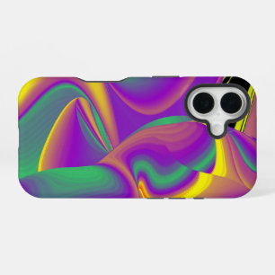 Die Magie der Farben Abstrakte 3D-Regenbogenkunst iPhone 16 Hülle
