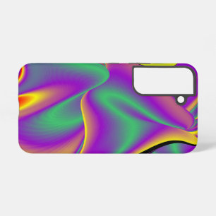 Die Magie der Farben Abstrakte 3D-Regenbogenkunst Samsung Galaxy Hülle
