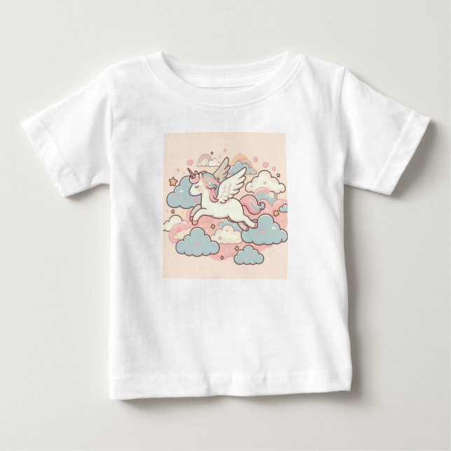 Die Magie der Unicorns Baby T-shirt (Vorderseite)