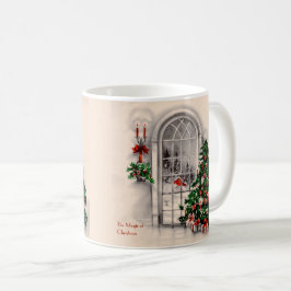 Die Magie der Weihnachten bei der Zuhause-Tasse Kaffeetasse