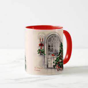 Die Magie der Weihnachten bei der Zuhause-Tasse Tasse