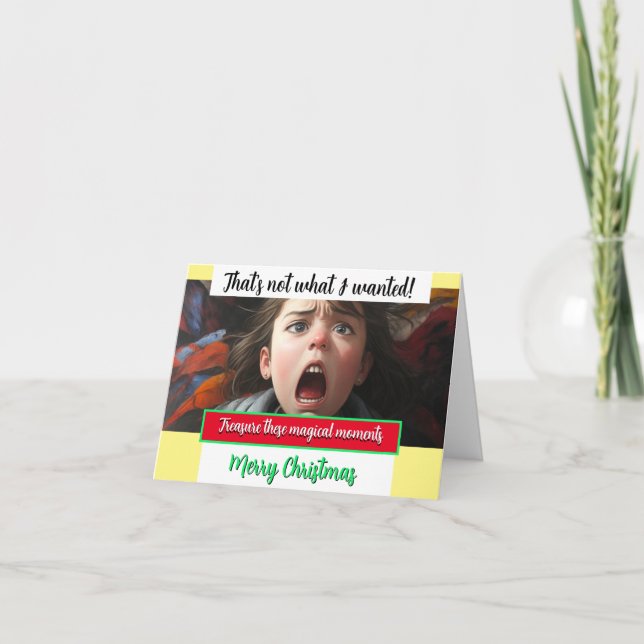 Die Magie der Weihnachtszeit ist nicht das, was ic Karte (Vorderseite)