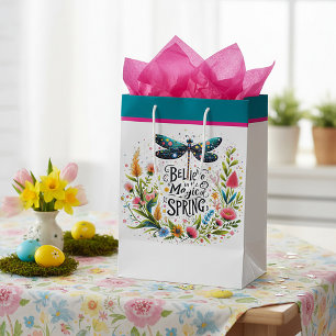 Die Magie des Frühlings floral Mittlere Geschenktüte