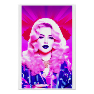 Die Magie des Glamours eines blühenden Kusses Poster