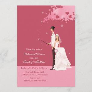 Die Magie des Liebe-Proben-Abendessen-Party Einladung