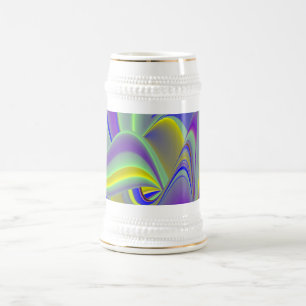 Die Magie des Sommers , Abstrakte 3D-Kunst Bierglas