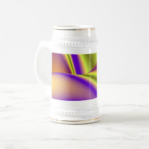 Die Magie des Sommers , Abstrakte 3D-Kunst Bierglas
