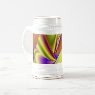 Die Magie des Sommers , Abstrakte 3D-Kunst Bierglas
