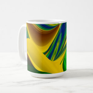 Die Magie des Sommers , Abstrakte 3D-Kunst Kaffeetasse