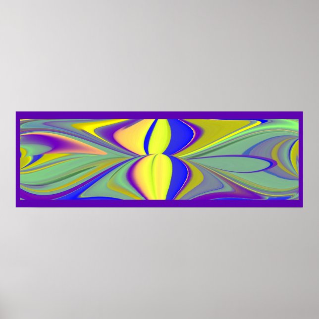 Die Magie des Sommers , Abstrakte 3D-Kunst Poster (Vorne)