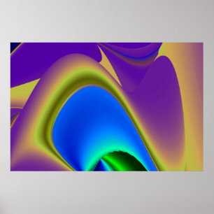 Die Magie des Sommers , Abstrakte 3D-Kunst Poster