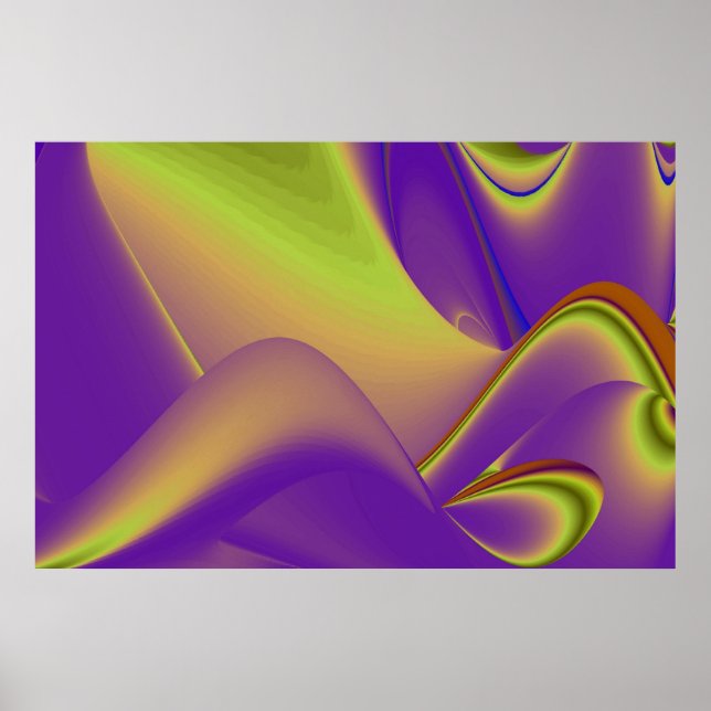 Die Magie des Sommers , Abstrakte 3D-Kunst Poster (Vorne)