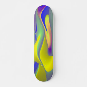 Die Magie des Sommers , Abstrakte 3D-Kunst Skateboard