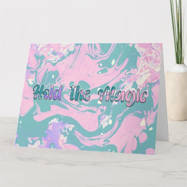 Die Magie halten Karte (Vorderseite)