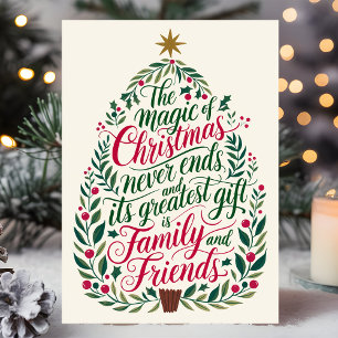 Die Magie von Weihnachten Familie und Freunde