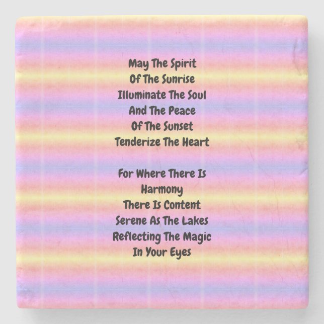 Die Magie widerspiegeln Steinuntersetzer (Vorderseite)