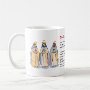 Die Magier, drei Weise Männer Epiphanie-Geschenk,  Kaffeetasse