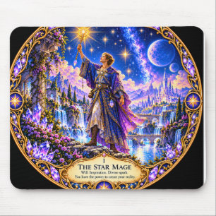 Die Magier TAROT Karte Kristalle Schön Mousepad