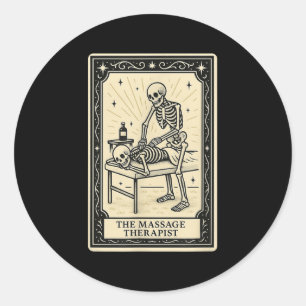 Die Magier Therast Tarot Card - Halloween Soky Got Runder Aufkleber