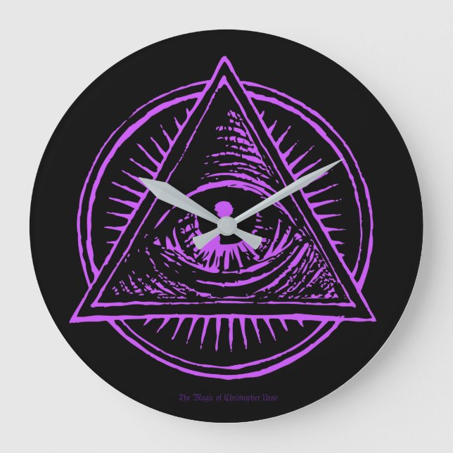 Die magische Augenuhr Große Wanduhr (Vorderseite)