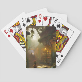 Die magische Buchhandlung Fantasy Art Spielkarten