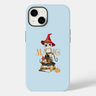 Die Magische Hexeneule Herbst Halloween Thema iPhone 14 Hülle