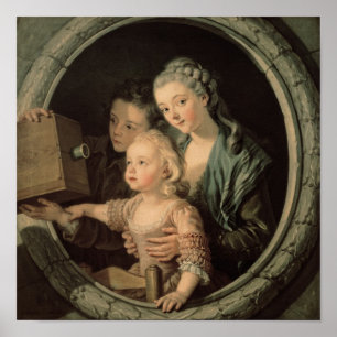 Die magische Laterne, 1764 Poster