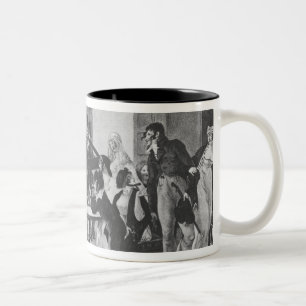 Die magische Laterne, 1798 Zweifarbige Tasse