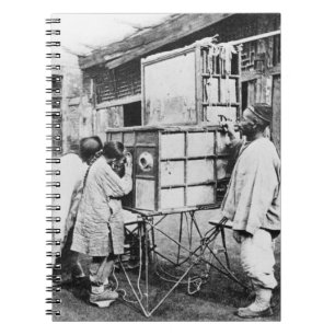 Die magische Laterne, c.1870 (b/w Foto) Notizblock