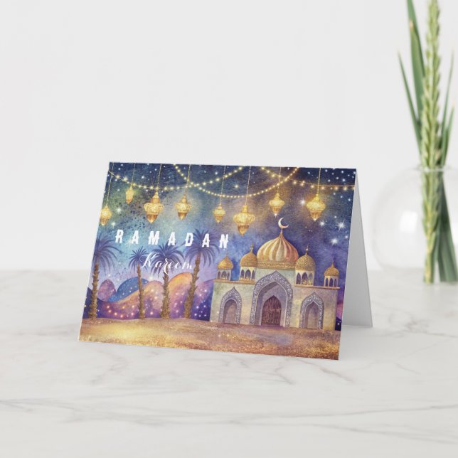 Die magische Nacht der Ramadan Postkarte (Vorderseite)