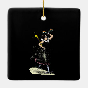 Die magische Verdammnisfrau Keramikornament