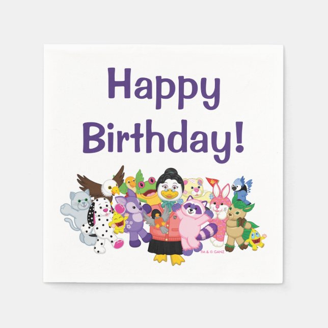 Die magische Welt von Webkinz Serviette (Vorderseite)