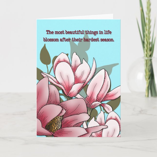 Die magnolischen Dinge werden sich verbessern Karte (Vorderseite)