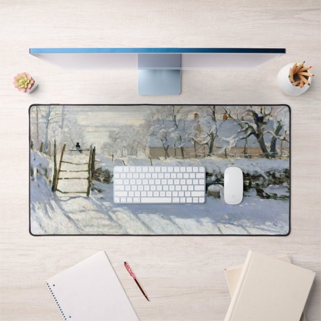 Die Magpie, Monet Schreibtischunterlage (Büro 1)