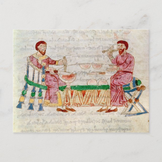 Die Mahlzeit aus "De Universo" Postkarte (Vorderseite)