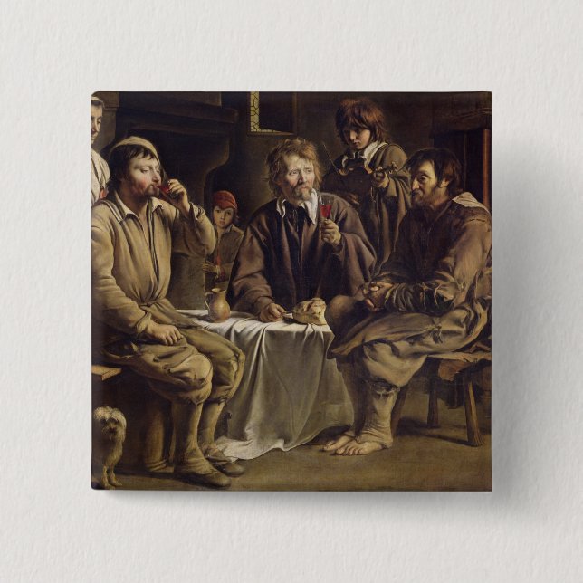 Die Mahlzeit des Bauers, 1642 Button (Vorderseite)