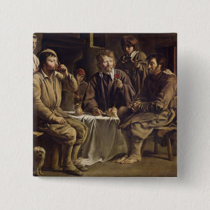 Die Mahlzeit des Bauers, 1642 Button