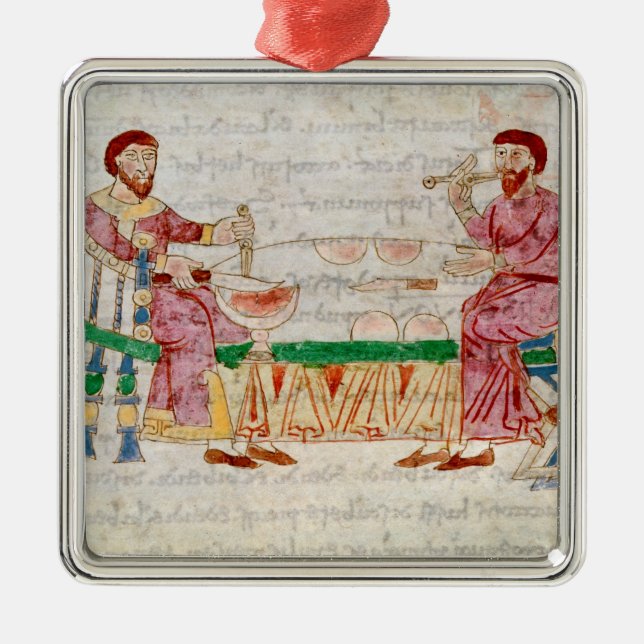 Die Mahlzeit, von 'De Universo' Silbernes Ornament (Vorne)