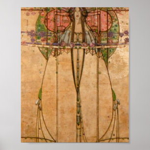 Die Maikönigin - Margaret Macdonald Mackintosh Poster