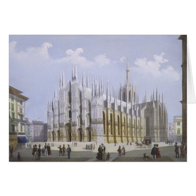 Die Mailänder Kathedrale von den Aussichten auf Ma (Vorderseite (Horizontal))