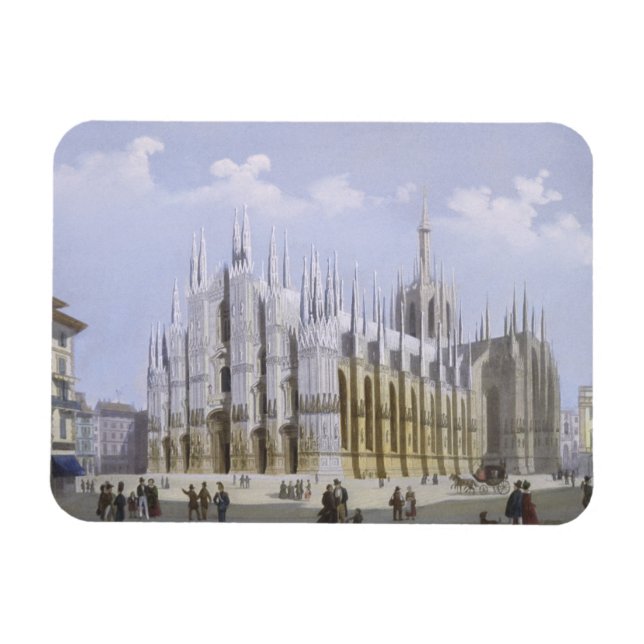 Die Mailänder Kathedrale von den Aussichten auf Ma Magnet (Horizontal)
