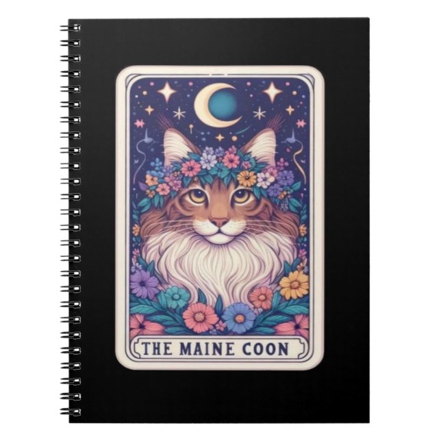 Die Mainstream Coon Cat Tarot Card Collection Notizblock (Vorderseite)