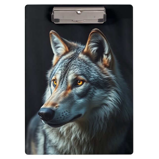 "Die Majestät der Wildnis: Die Alpha im Wald" Klemmbrett (Vorderseite)