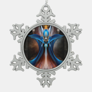 Die Majestät von Arsencia Pewter Schneeflocke Orna Schneeflocken Zinn-Ornament