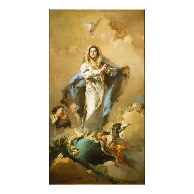 Die makellose Empfängnis von Giovanni B. Tiepolo Fotodruck (Vorne)