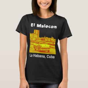 Die Malecon Havanna Kuba Retro Vintage Reise Kuban T-Shirt