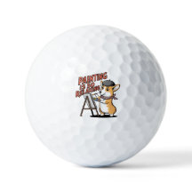 Die Malerei ist so entspannend, Corgi Artist Golf
