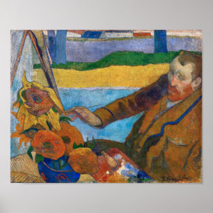 Die Malerin der Sonnenblumen   Paul Gauguin   Poster